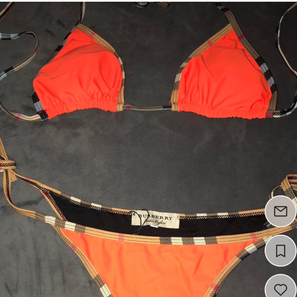 Orange Burberry SwimSuit